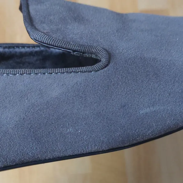Birdies The Starling Gray Sueded Flats Smoking Slipper Loafer 7.5 - Image 3