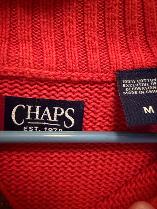 Sweater CHAPS Knit Cable - Image 3