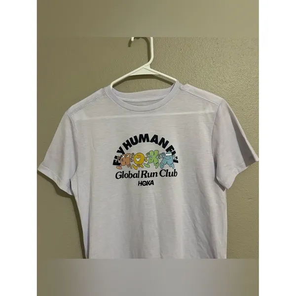 Hoka Global Run Day GlideTech Short Sleeve Crewneck T Shirt Women’s Size Small - Image 3