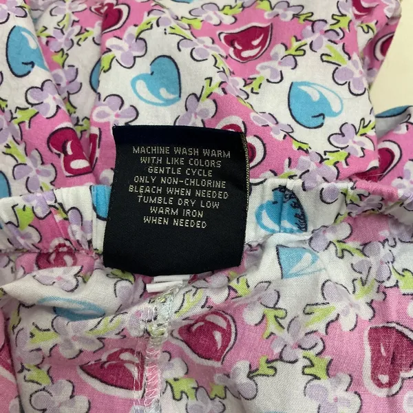 Nick & Nora Hearts Floral Pajama Pants XXL Cotton Y2K Sleepwear Cozy Cottagecore - Image 6