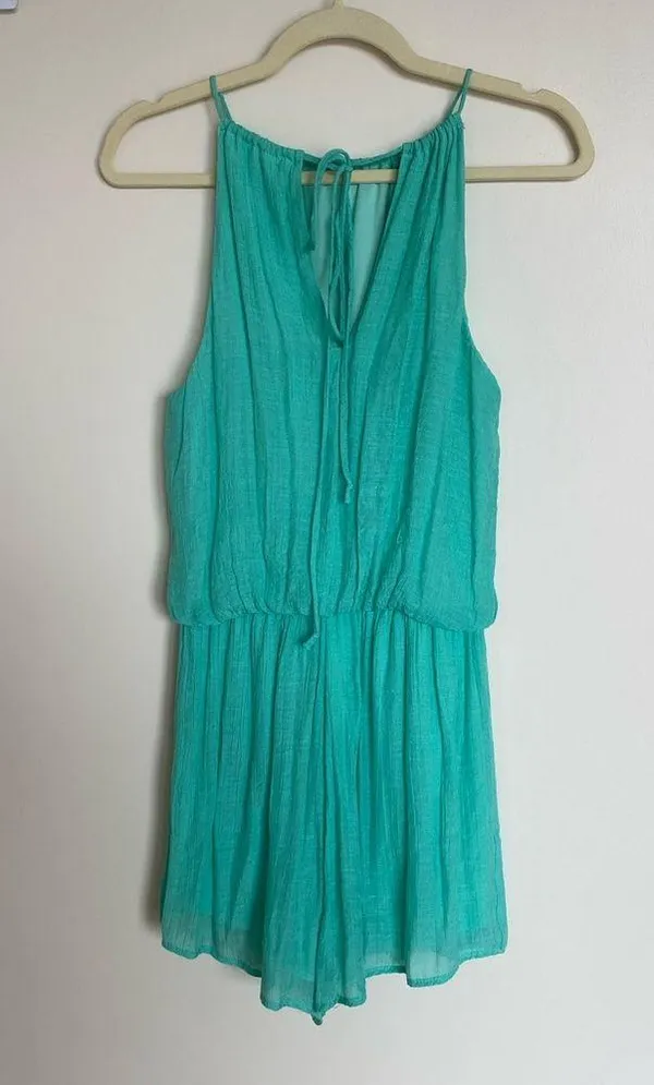 The Impeccable Pig Turquoise Romper - Image 4