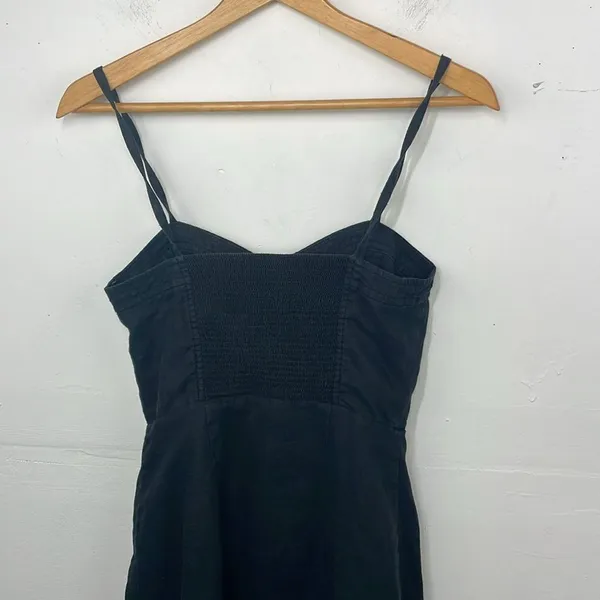 Aritzia Wilfred Dress Black Ducharme Linen Mini Coastal Whimsy Western size 0 - Image 9