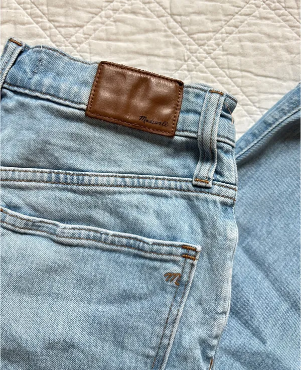 Madewell Denim Slim Wide Leg Crop Jeans - Image 6
