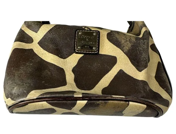 Dooney & Bourke Giraffe Print Belt Strap Shoulder Bag - Image 3