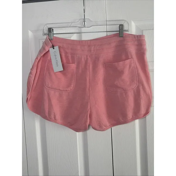Calvin Klein Shorts Womens Pink Athleisure Size XL New Loungwear Relaxed NEW - Image 3