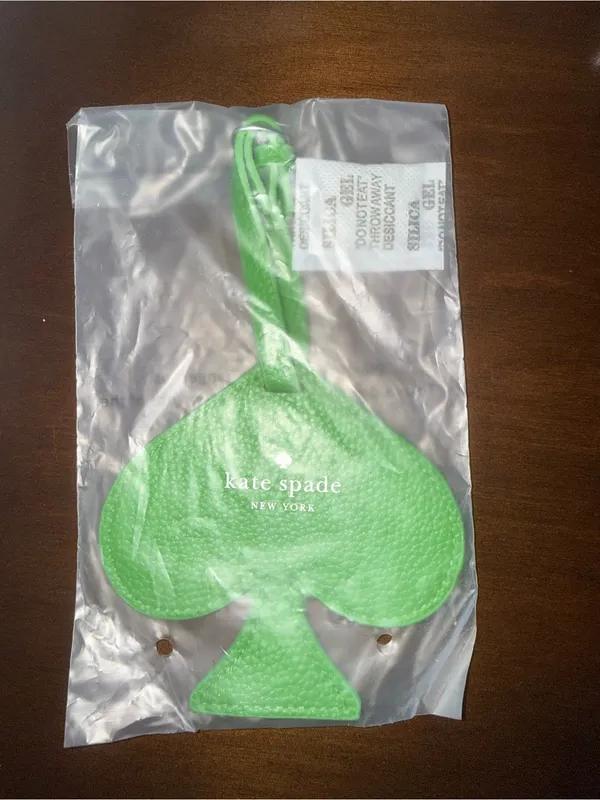 Kate Spade - Luggage Tag - Bright Green Spade (NWT) - Image 2