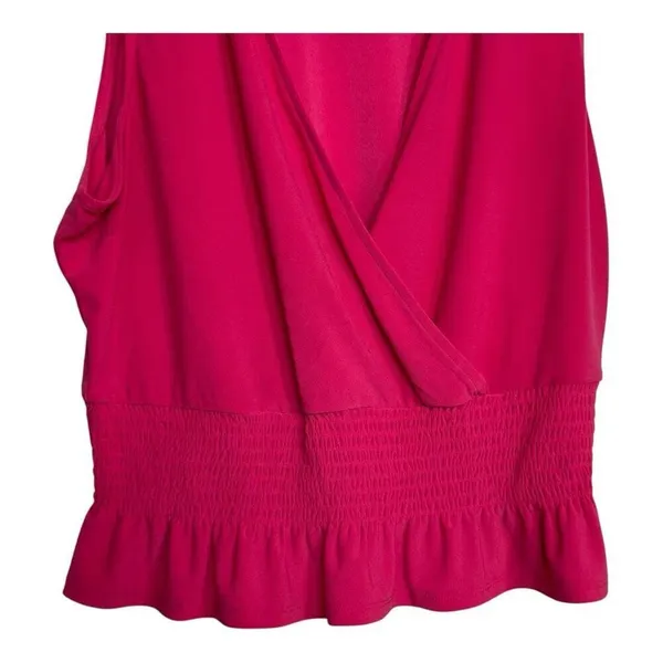 Bar III Sleveless pink peplum‎ top XL - Image 3