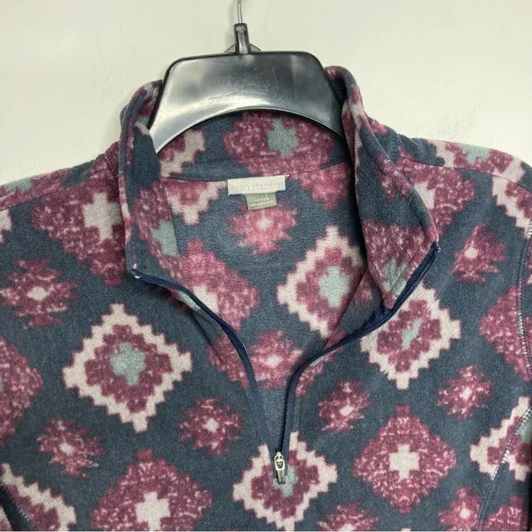 Eddie Bauer fleece quarter‎ zip pullover size large - Image 5