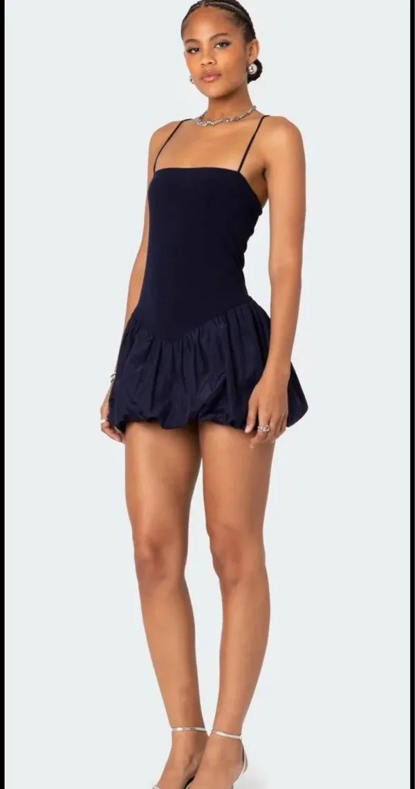 Edikted Black Dress Mini  - Image 2