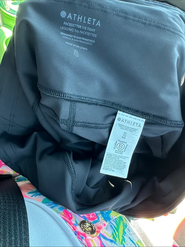 Athleta Pacesetter Leggings L 7/8‎ length size XL NWT - Image 4