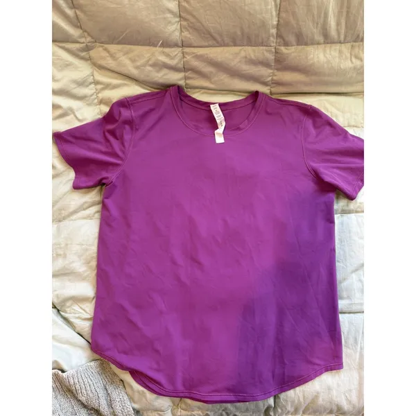 Lululemon High-Neck Running and Training T-Shirt Ripened Rasberry 6 Retail $58+ - Image 12