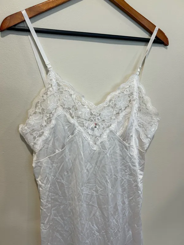 Vintage white slip dress - Image 2