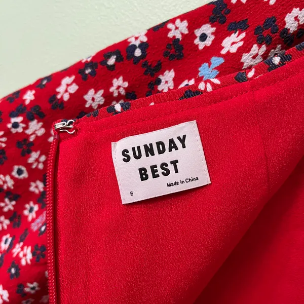 Aritzia Sunday Best Tatiana Floral A-Line Mini Slit Skirt - Image 6