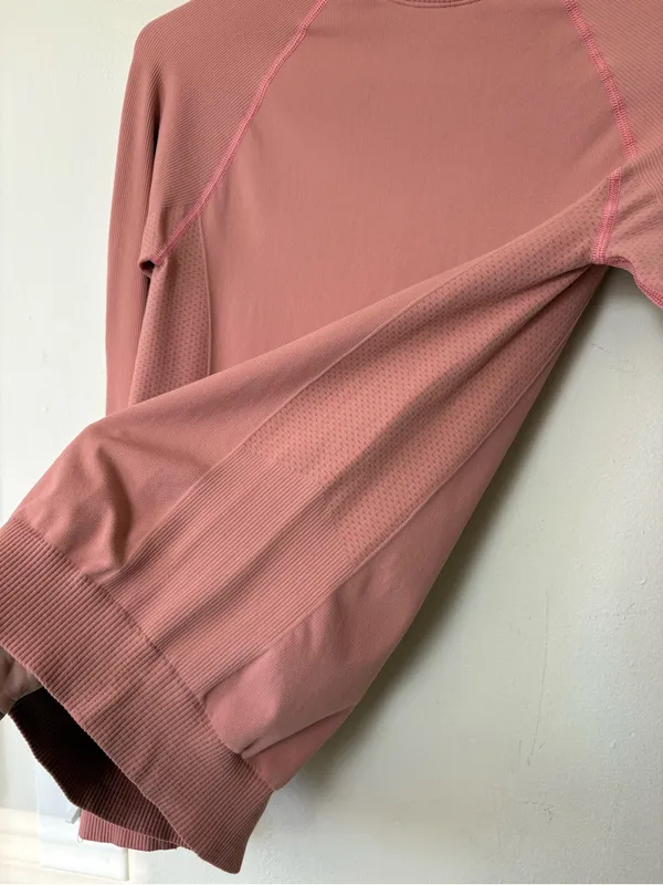 HALFDAYS Johnson Base Layer Top Mock Neck Pink Sz Small - Image 11