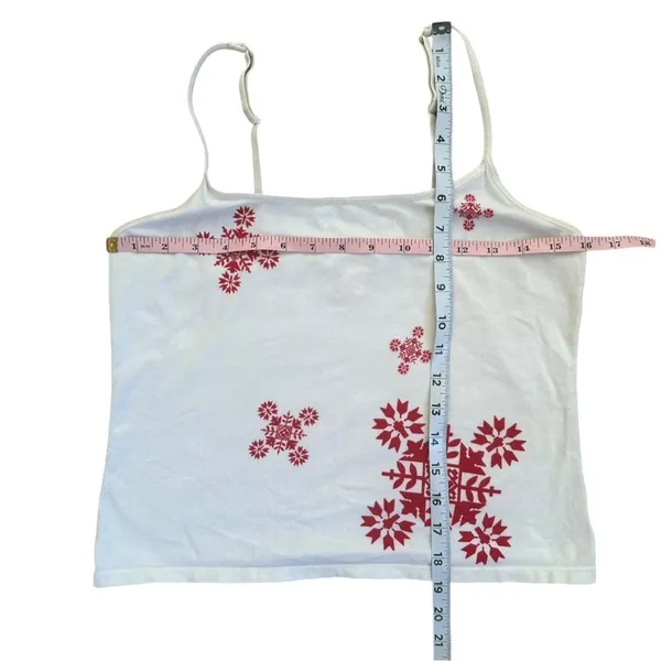 Vintage Victorias Secret Y2K Tank Top Size Large Snowflake - Image 4