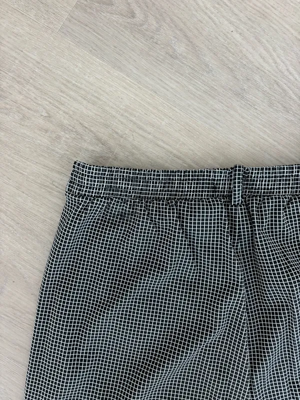 Checkered Work Pants Gray Size M - Image 5