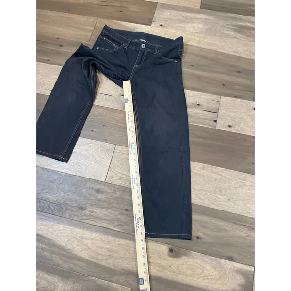 Athleta Jeans Size 14 Black Denim Light Wash Cotton Blend Mid Rise - Image 5