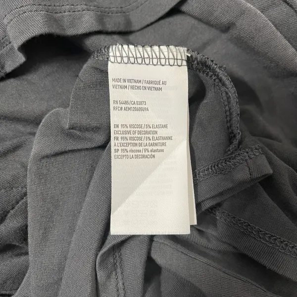 American Eagle Soft & Sexy Gray Lace Strappy Front Top - Image 11