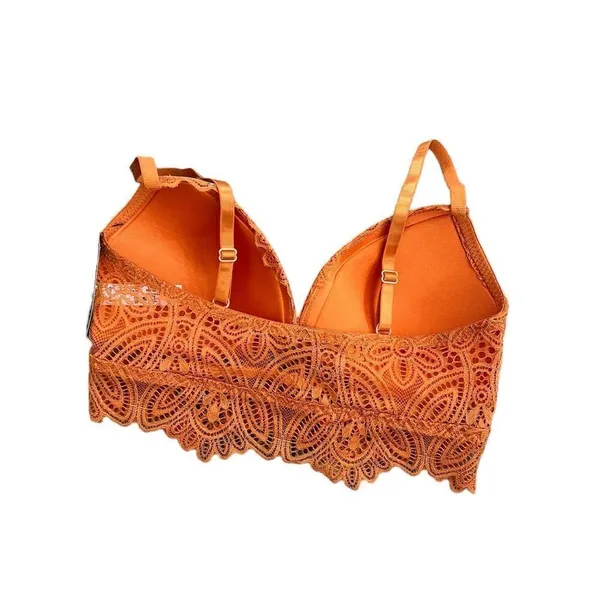 Frederick’s of Hollywood Haley All Over Lace Bralette Desert Sun NWT L - Image 6