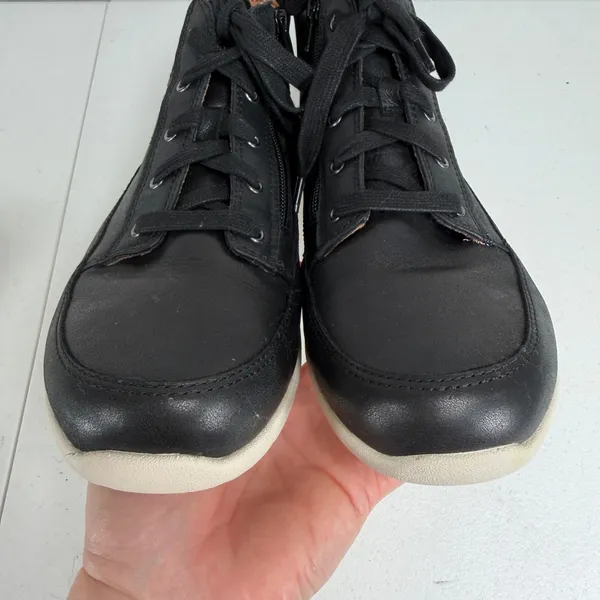 Vionic 9.5 Shawna High Top Sneaker Black Leather Weather Resistant Boot TVW5438 - Image 10
