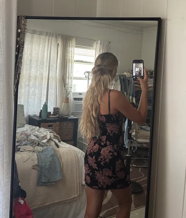 Floral Mini Dress - Image 3