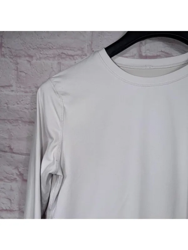 Lululemon White Long Sleeve Shirt Size 4 - Image 2