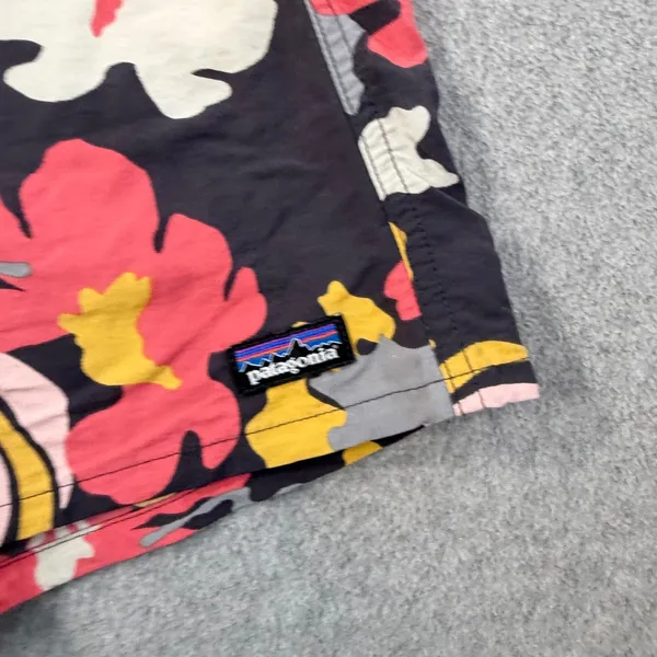 Patagonia Barely Baggies Shorts Women’s Large Elastic Drawstring Waist Floral - Image 3