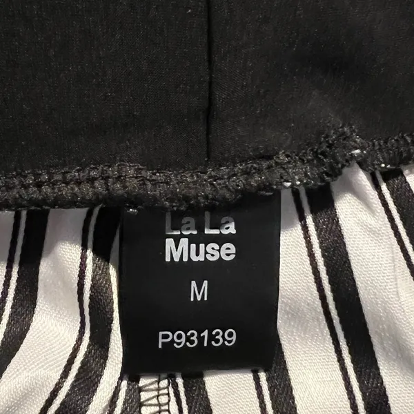 NWT LaLa Muse Women’s Striped Stretchy Pants Q12 - Image 5