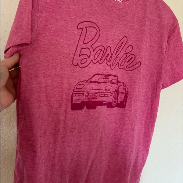 Barbie Graphic T-Shirt with Car Design - Image 3