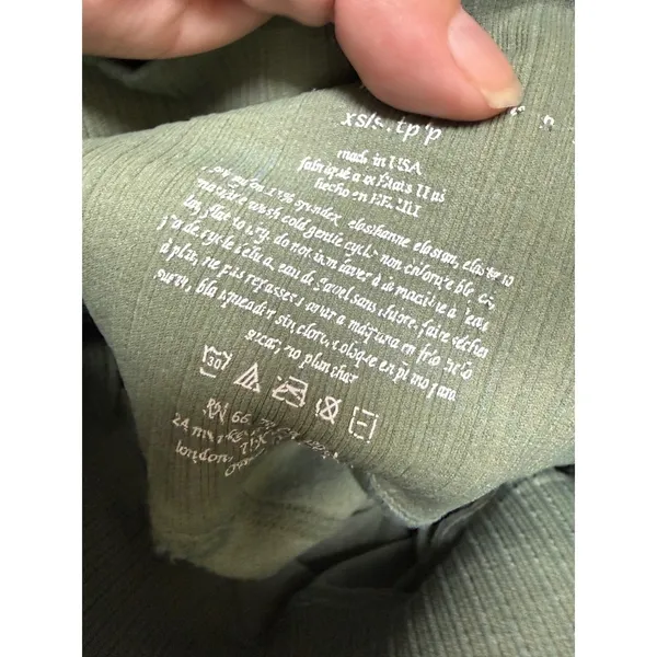 FP Movement Good Karma Bike Shorts Sage Green High Rise XS S OB706176 - Image 6