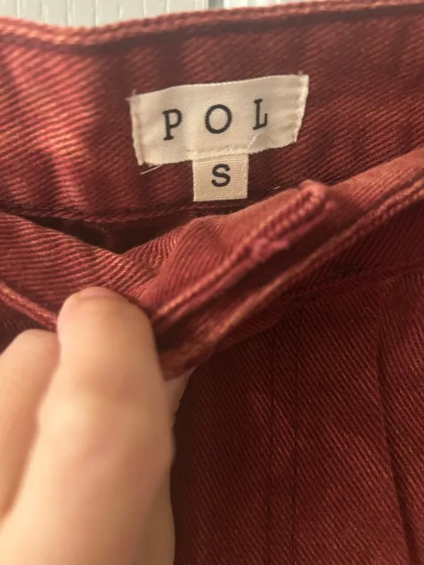POL End Zone Vintage Wash Joggers In Brick Size Small - Image 6