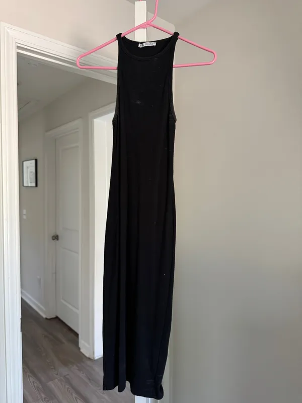 ZARA Midi Dress Black - Image 2