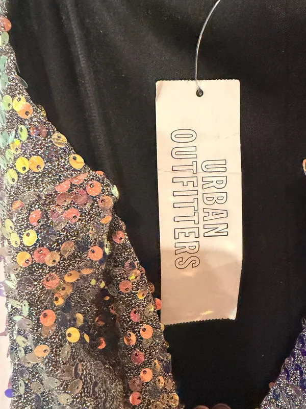 NWT Urban Outfitters Iridescent Sequin Mini Dress - Multicolor - Image 3