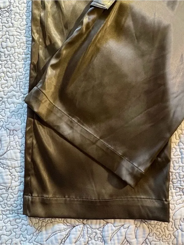 💥NWT REMIx REVOLVE Sydney Satin Cargo Pants Dark Green Utility Luxe Sz M🧡 - Image 10