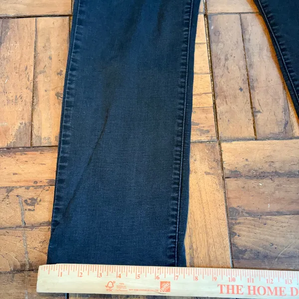 Levis Classic Straight‎ Leg Jeans Womens 20W M Black Denim Pants - Image 3