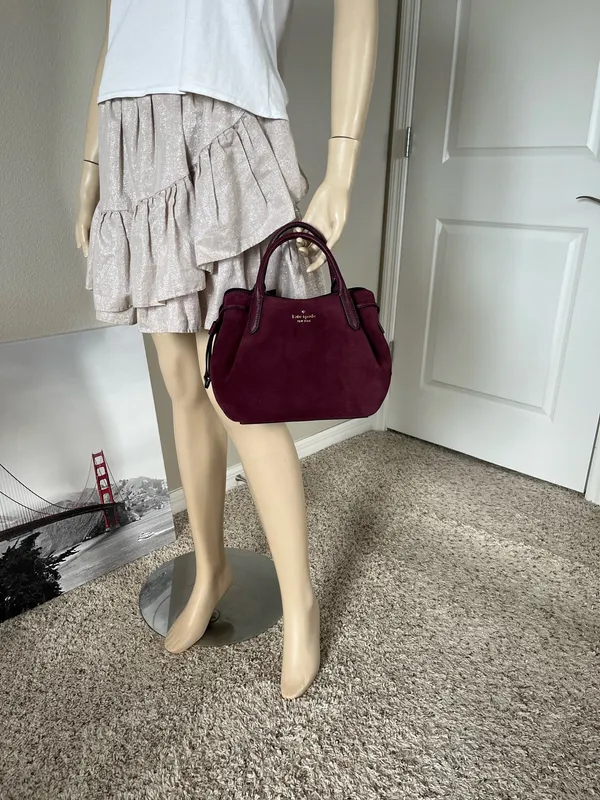 Kate Spade Dumpling Suede Small Satchel Bag - Image 7