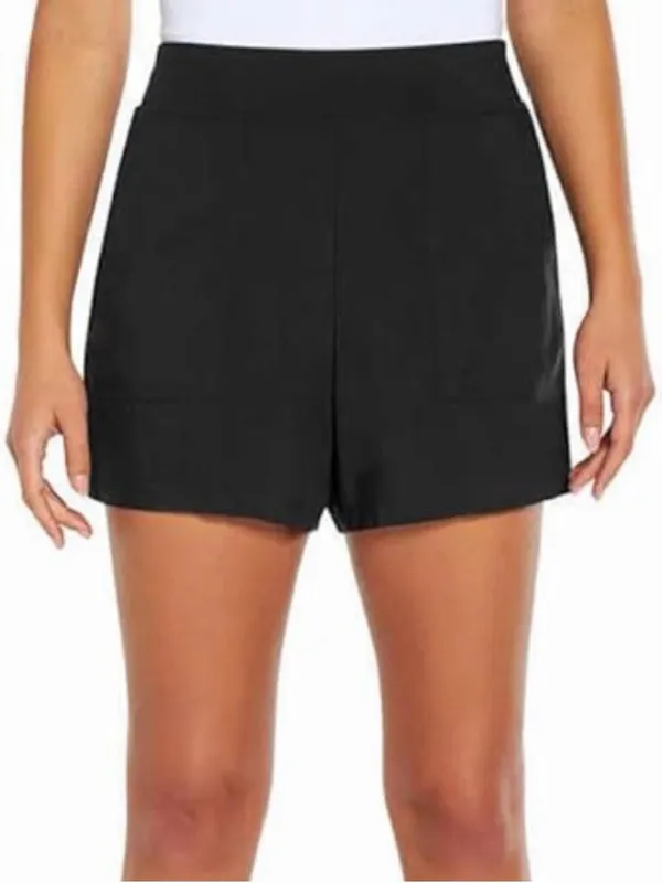 Wildfox Black Relaxed Fit Lightweight Casual‎ Shorts with Front Pockets Black - Image 8