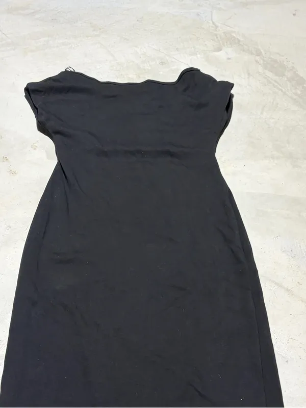 Zara Black Slim fit midi maxi Dress elegant medium - Image 8