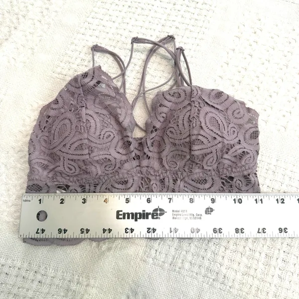 Victoria's Secret PINK small lace criss cross back bralette crop top BC3 3240 - Image 2