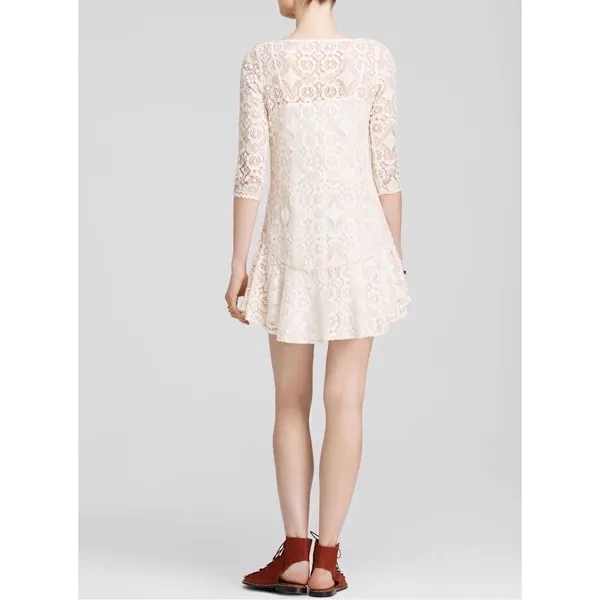 ✨Walking To The Sun Sz 2 Cream Dress in Cream Free People✨ - Image 4
