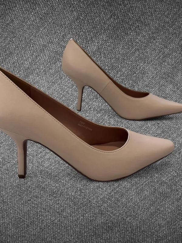 Brand New Linea Paolo Polina-L Blush Pink Nappa Leather Heels 7.5M - Image 2
