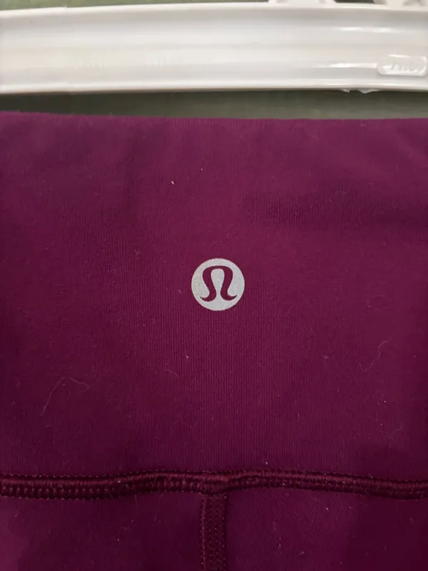 Burgundy Lululemon Leggings - Image 3