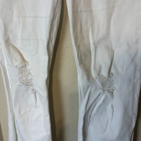 Rag‎ & Bone White Jeans Size 28 Women's Nina High-Rise Ankle Flare Raw Hem - Image 3