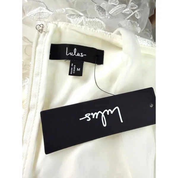 Lulus Classic Romance White 3D Floral Applique Tie-Strap Mini Dress - Image 12