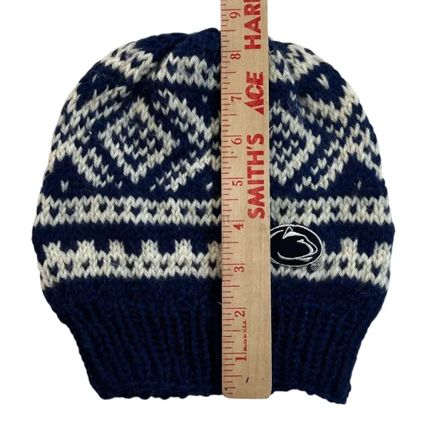 Penn State Nittany Lions Beanie Knit Hat Cap Retro Handmade PSU Old School Football - Image 3