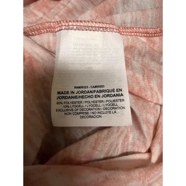 Nike Breathe Dri-FIT Open Back Training Tank Pink Space Dye XL NWT - Image 9
