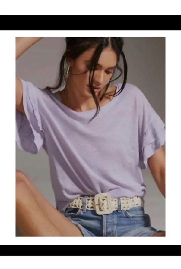 Anthropologie Lilac Tee - Image 3