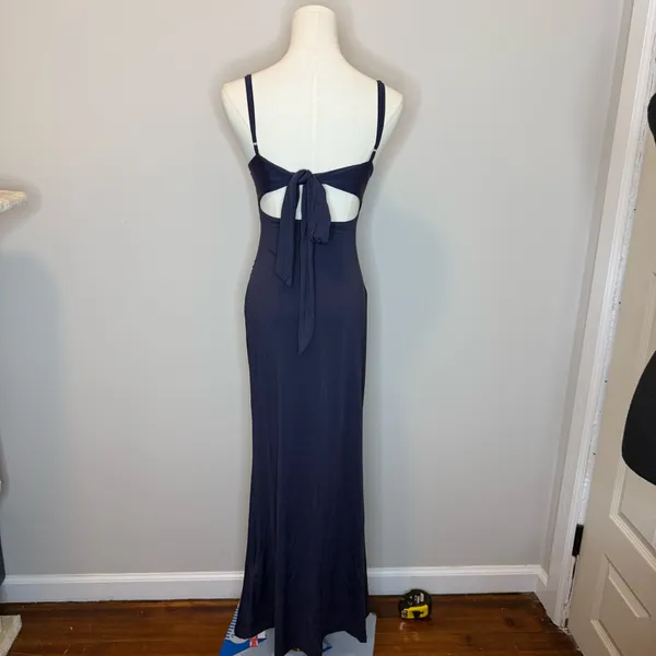 Cider Navy Cowl-Neck Maxi Dress - Image 4