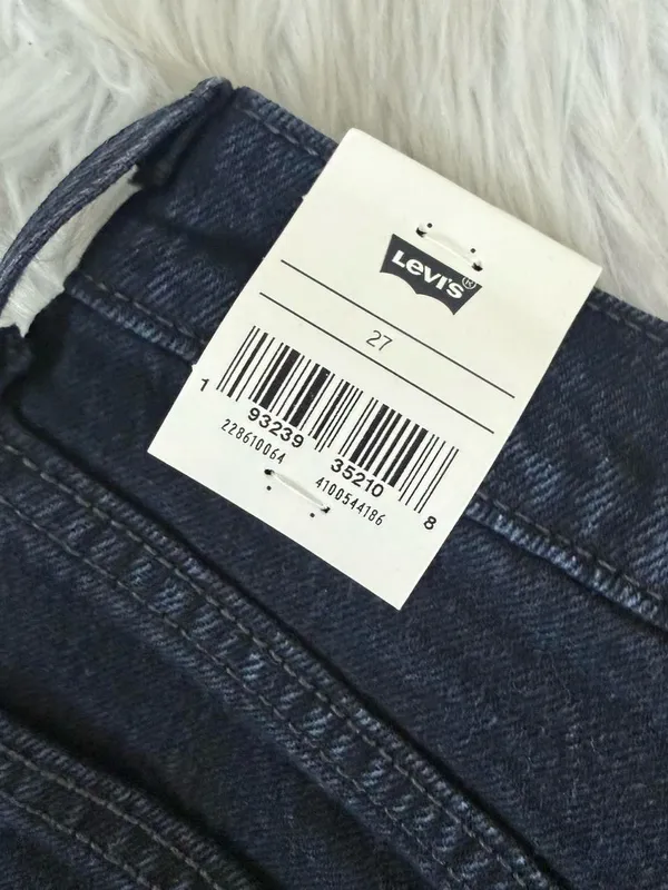 Levi’s Wedgie High Rise Tapered Jeans Dark Wash Size 27 NWT - Image 3