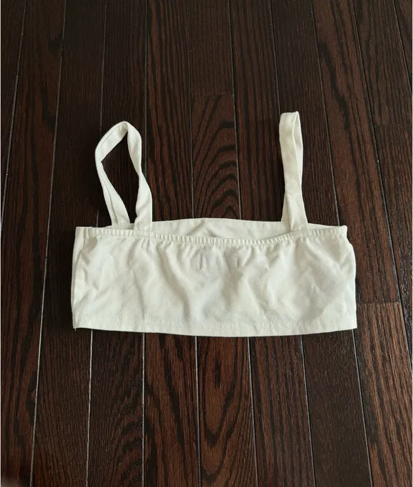 Edikted White Crop Top - Image 2